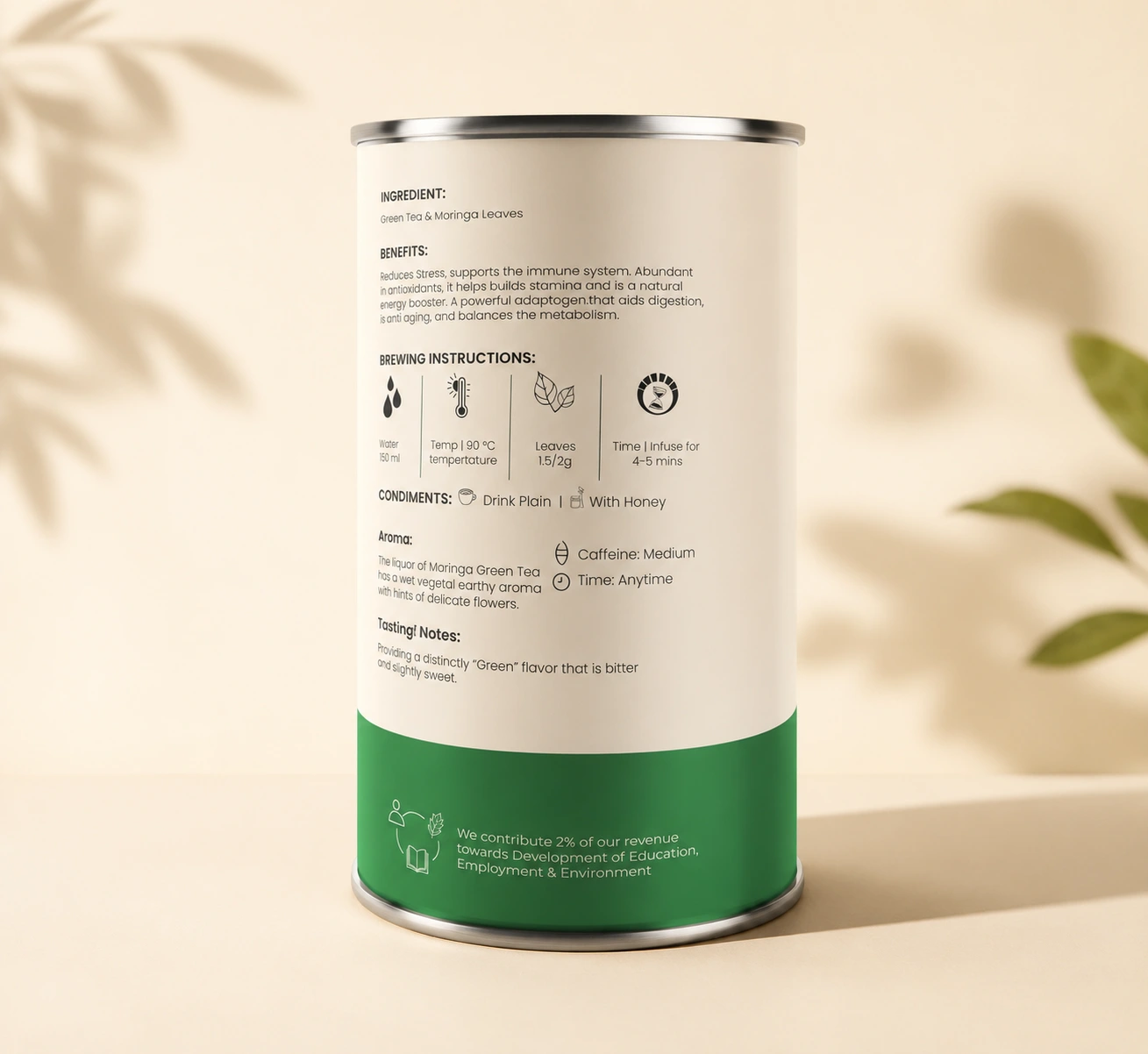 Moringa Mint Green Tea - Image 2